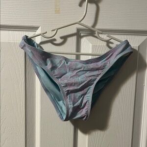 Blue and Purple Swimsuit Bottoms and Top